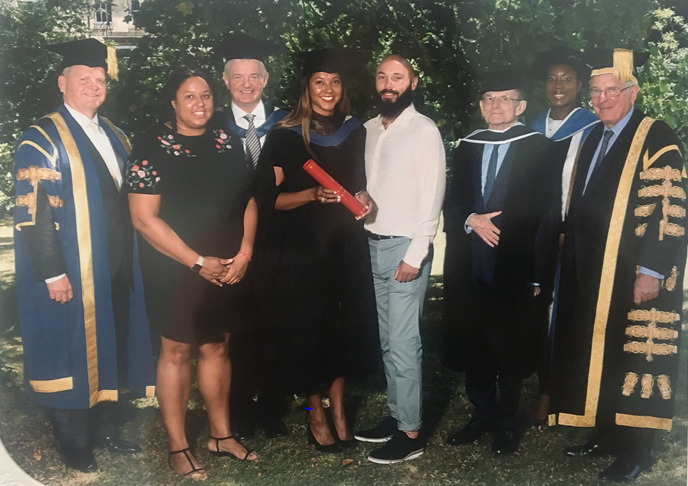 Joanna Abeyie Presented with the Distinguished Graduate of the Year 2019 Prize at University of Reading and Henley Business School Graduation Ceremony