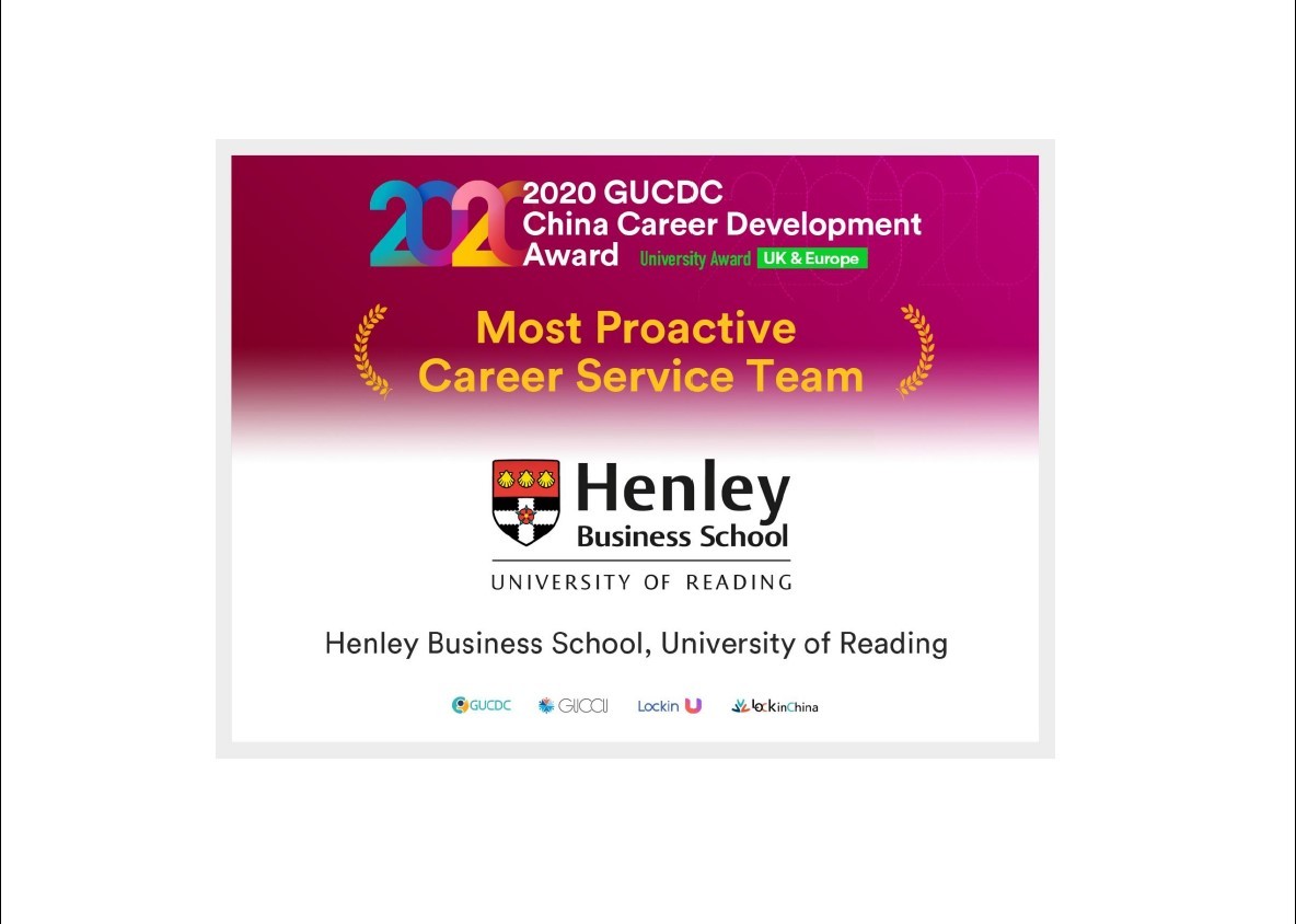 Henley Careers & Professional Development named Most Proactive Careers Service Team