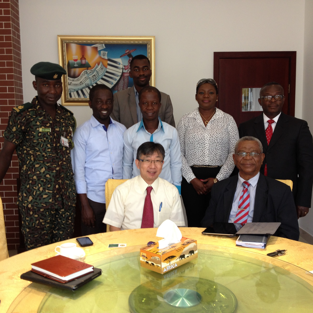 Henley alumni and current programme members meet Professor Keiichi Nakata in Ghana