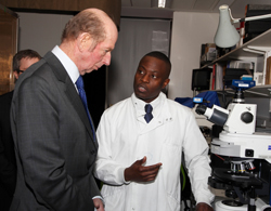 His Royal Highness Duke of Kent tours Uni research facilities