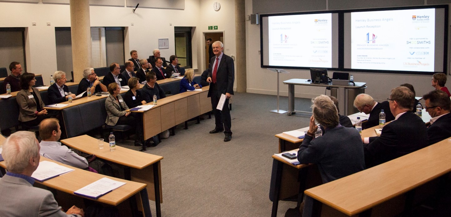 Business leaders, supporters and distinguished guests celebrate Henley Business Angels launch