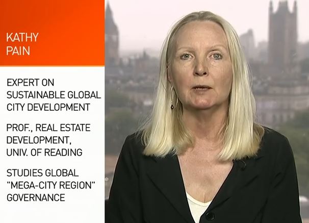 Professor Kathy Pain interviewed by CCTV America on China's Beijing-Tianjin-Hebei economic zone