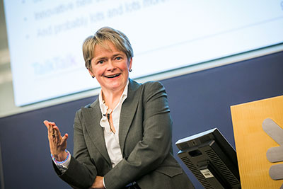 Speaking at an event
